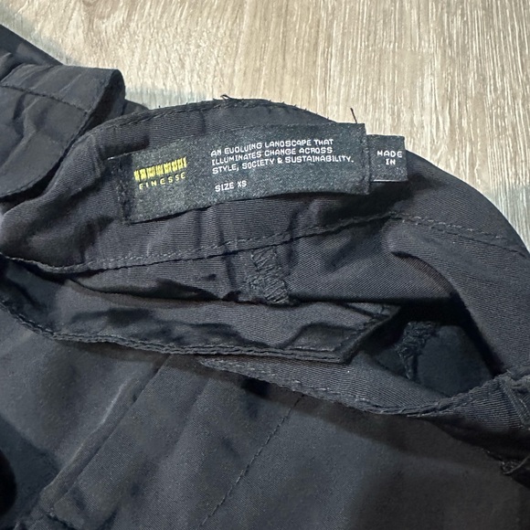 Finesse Black Zip-Detail Flare Pants Y2K Club Vibes Size XS - Picture 3 of 6